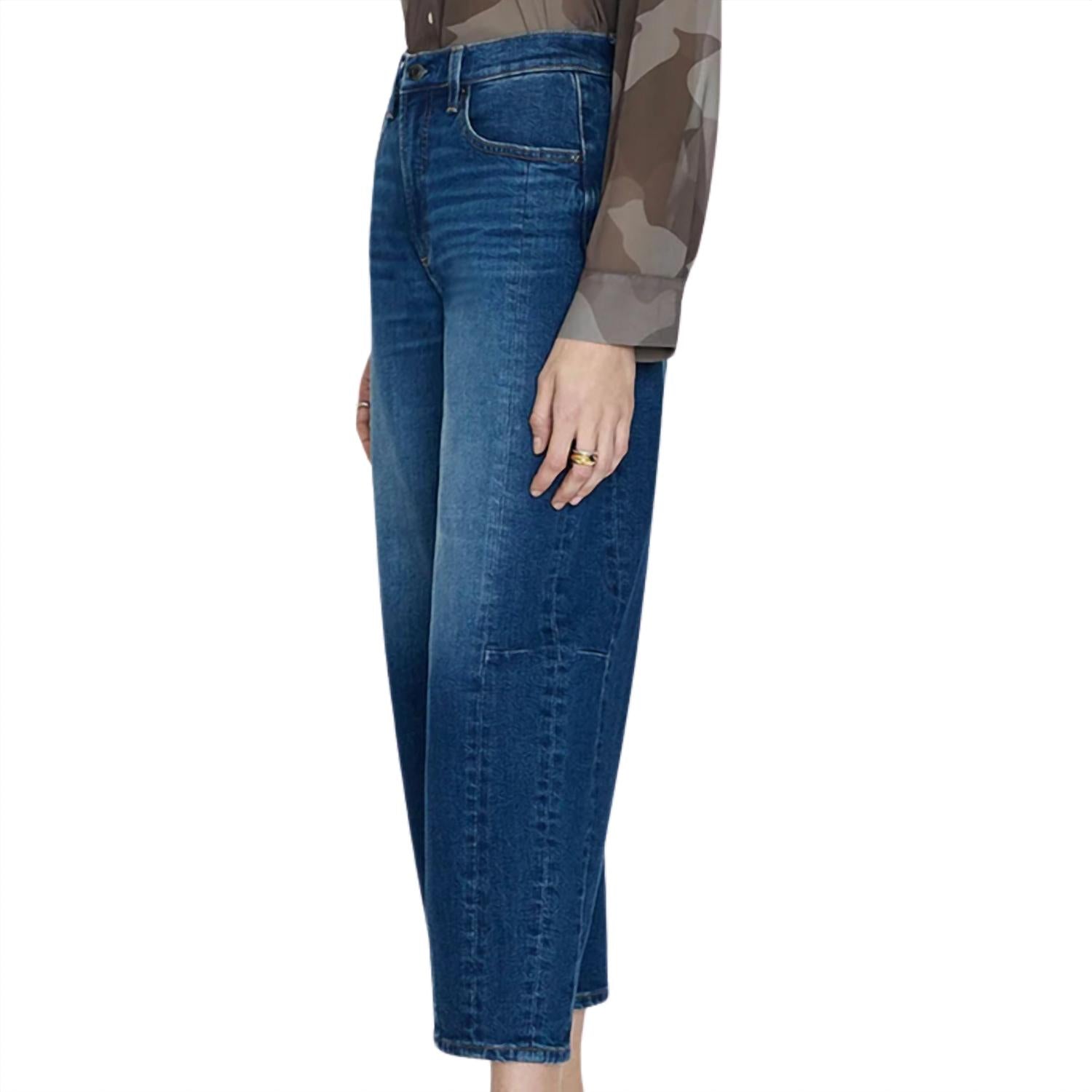 PISTOLA Eli High Rise Barrel Jean in mixer - women's jeans - detail view