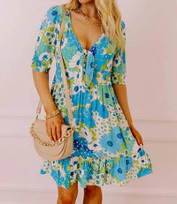 Lovestitch - Buzz Of The Town Floral Babydoll Dress