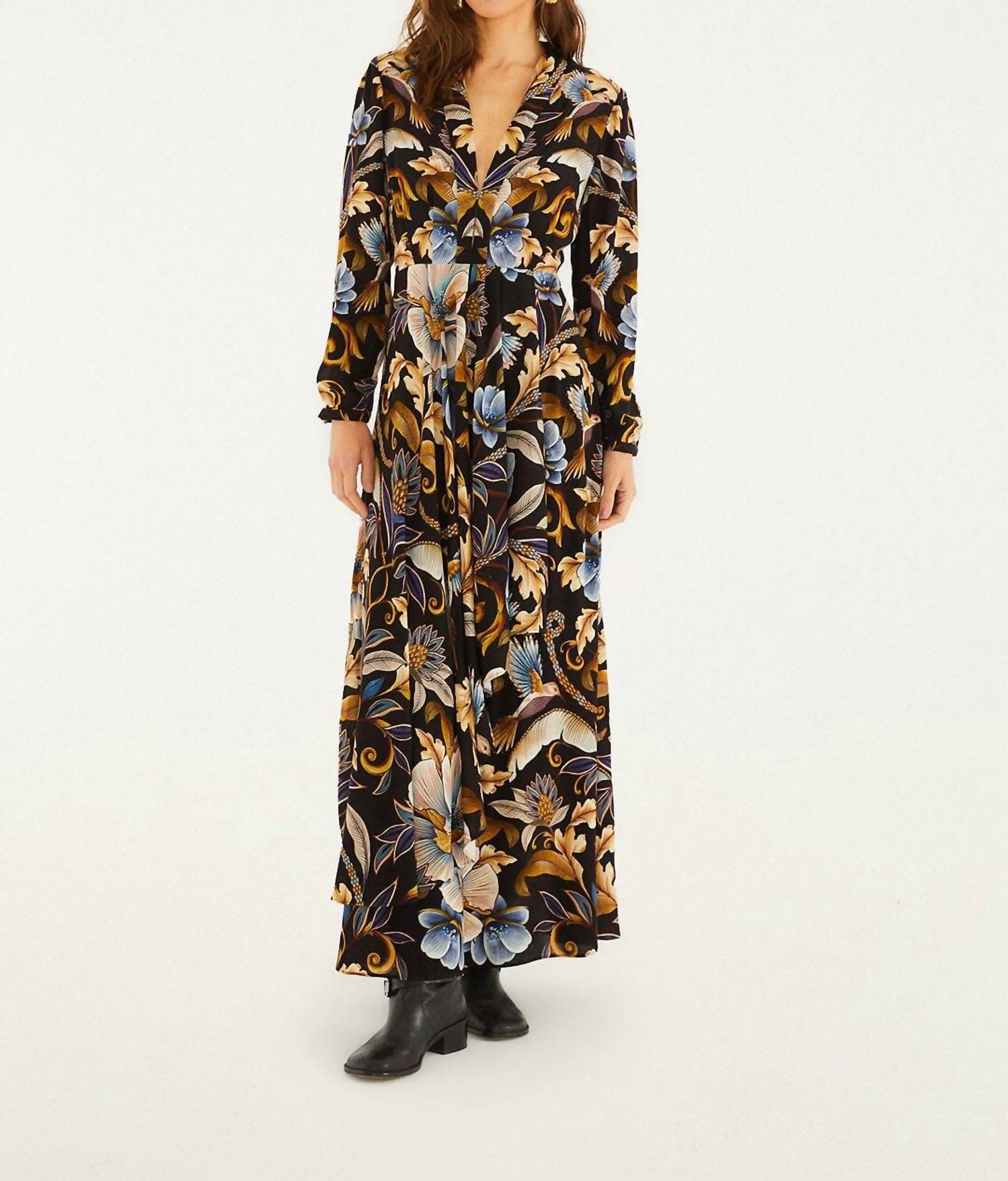 Farm Rio - Snake Garden Maxi Dress
