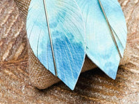 Trendy Wholesale - Women's Feather Earrings With Gold Bar