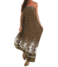 Entro - Everything in Place Strapless Polka Dot Maxi Dress