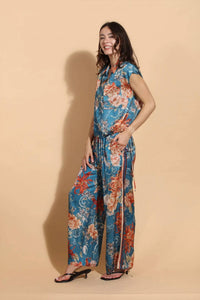 Jessie Liu - Printed Wide Leg Pants