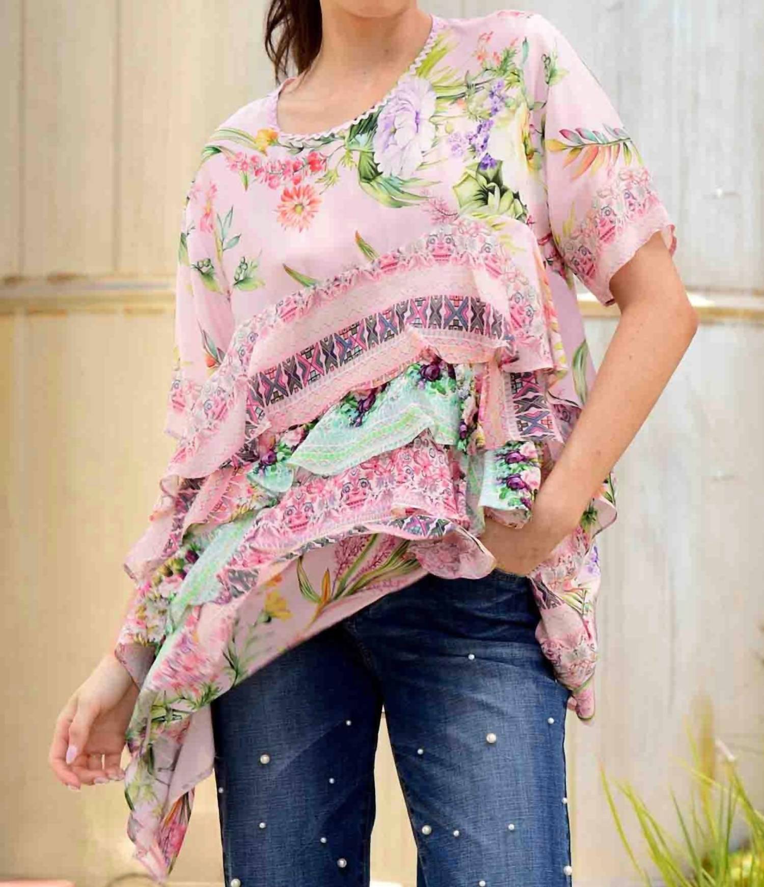 Curate - Tiered Floral Blouse