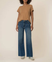 KUT FROM THE KLOTH Meg High Rise Wide Leg Jeans in medium wash 1 - women's jeans