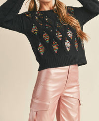 Bibi - Sequin Embellished Sweater