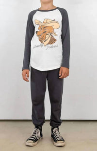 Tiny Whales - Kids' Long Sleeve Raglan Top