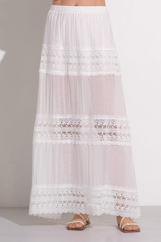 Elan - Wymara Crochet Maxi Skirt