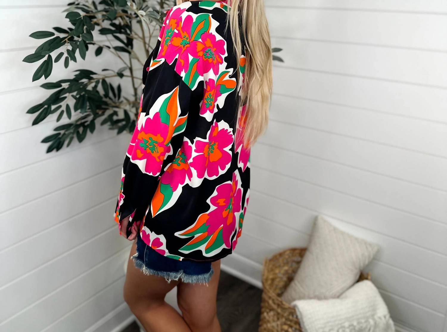 Jess Lea - Lightweight Long Sleeve Button Up Top