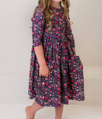 Mila & Rose - Flower Farm 3/4 Pocket Twirl Dress