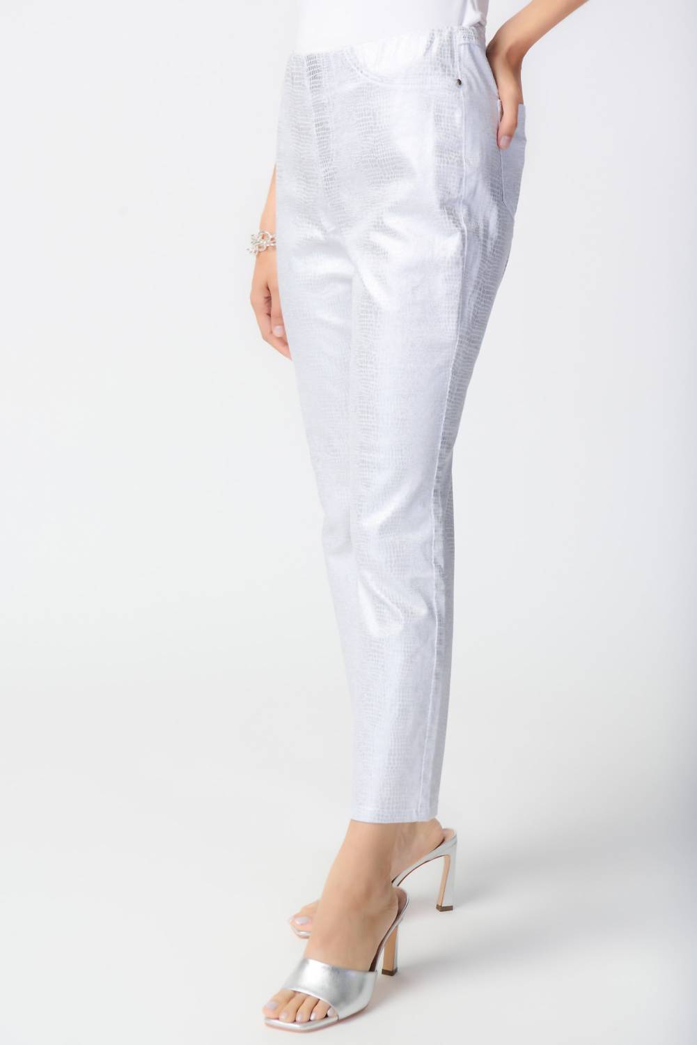 Joseph Ribkoff - Metallic Ankle Length Trousers