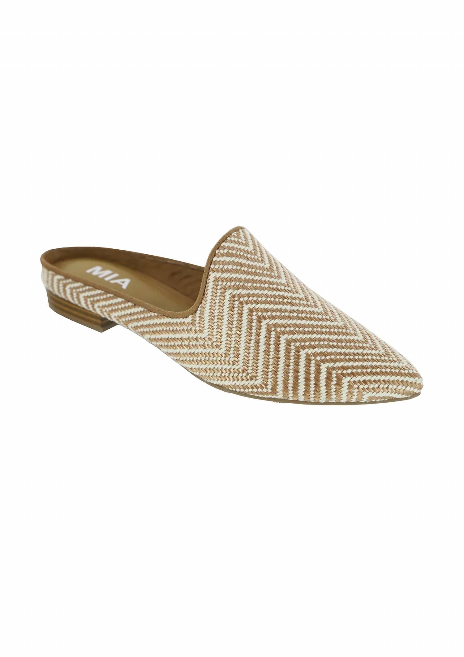 Mia Shoes - Women's Joanna Raffia Mule