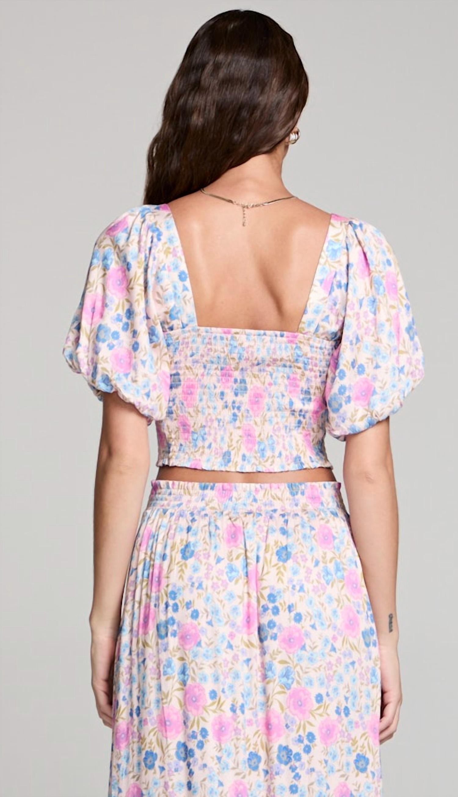 Saltwater Luxe - Elysia Puff Sleeve Top