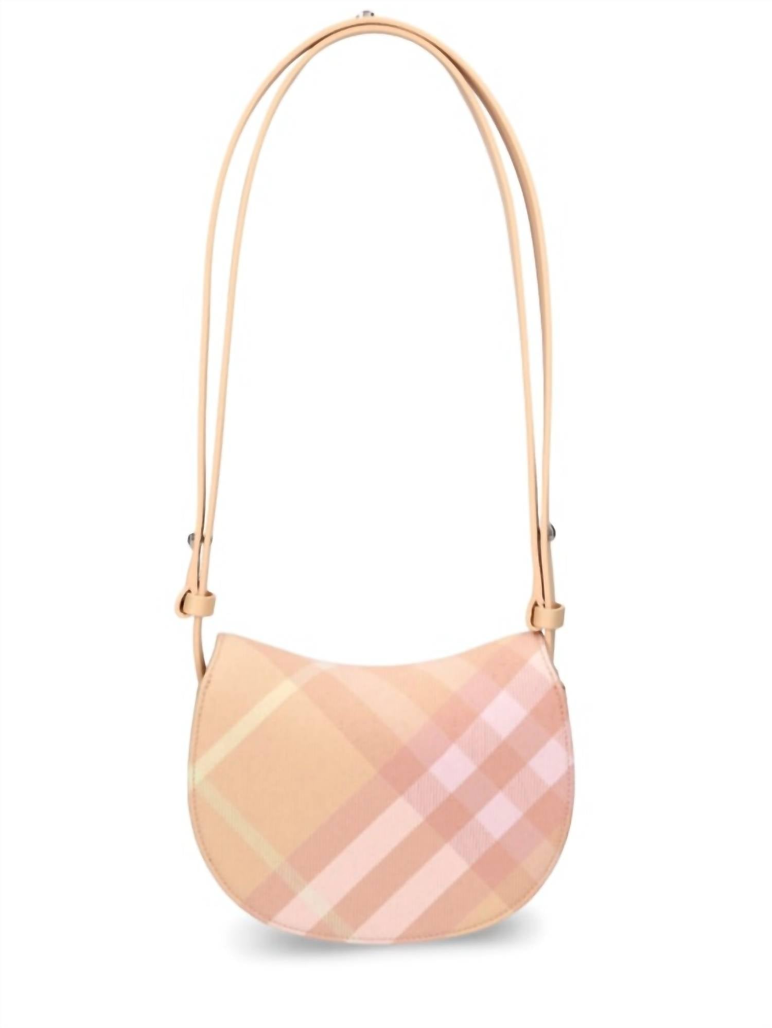 Burberry - Women's Mini Check Rocking Horse Crossbody Bag