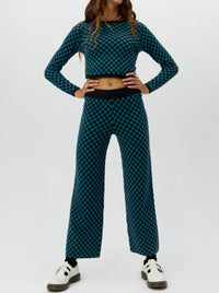 Daydreamer - Check High-rise Pants