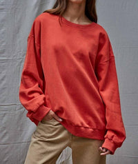 By Together - Knit Cotton Pullover Top With Patch Work