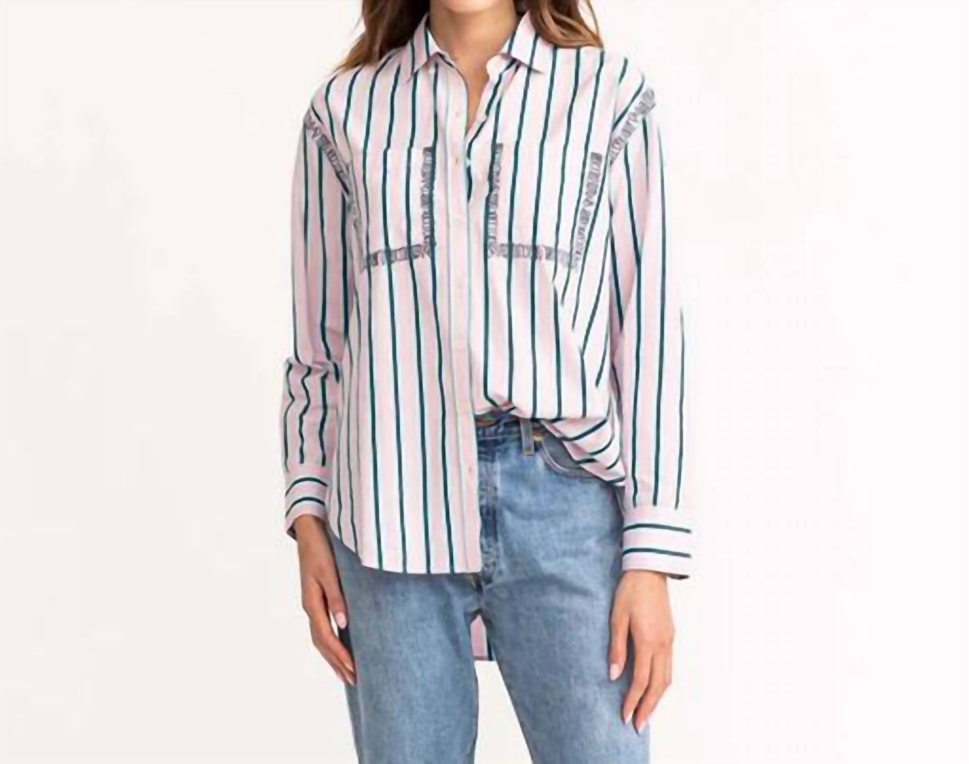 Kerri Rosenthal - Marti Striped Actually Shirt