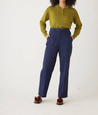 Rose Velvet - Piper Cotton Twill Full Length Pants