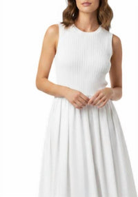She + Sky - Sleeveless Bubble Hem Mini Dress