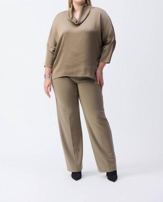 Joseph Ribkoff - Satin Cowl Collar Top