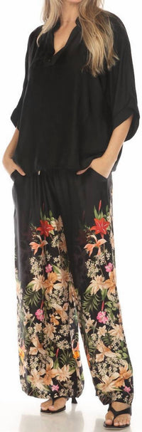 FLORA ASHLEY Not Ordinary Blouse in black - women's blouse - alternate view