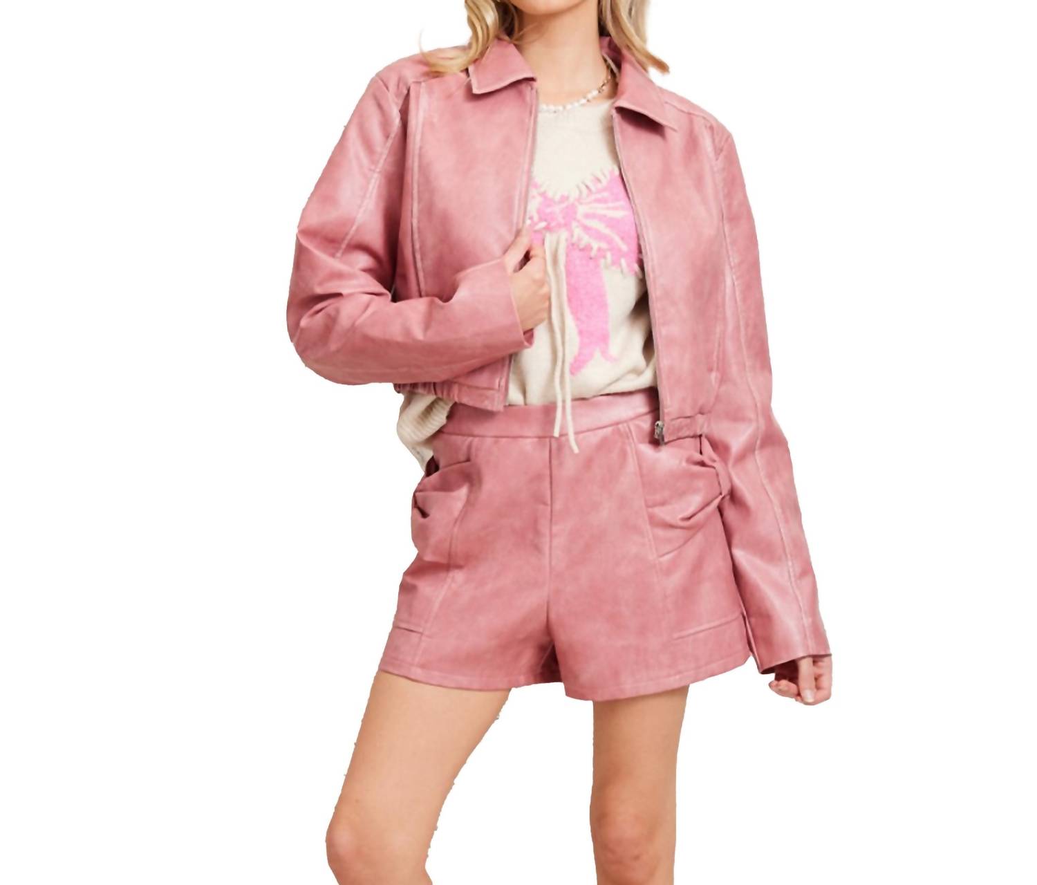 Illa Illa - Marcy Faux Leather Jacket