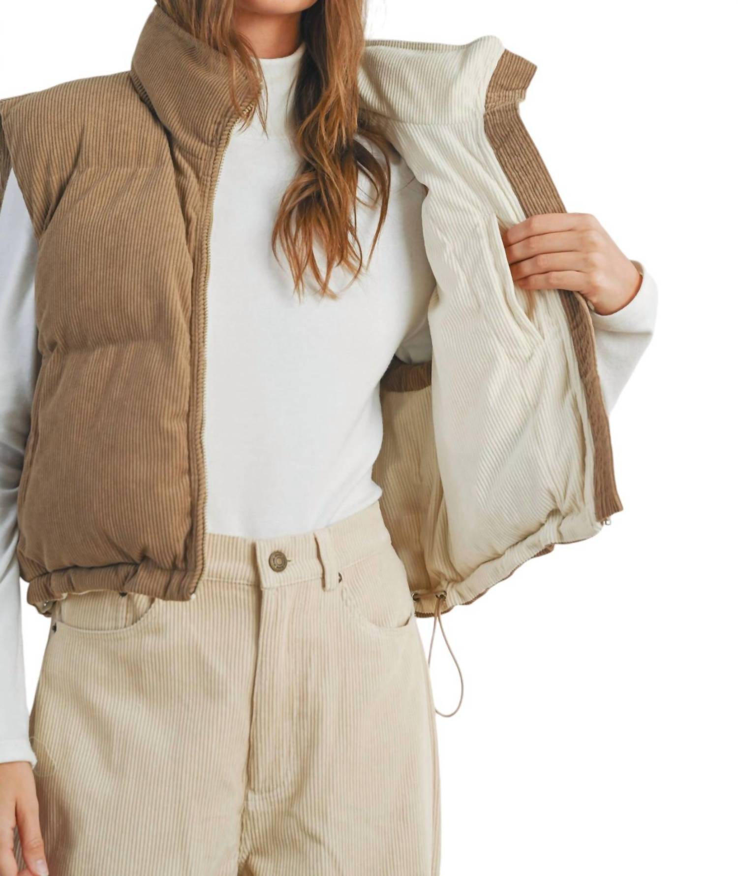 Buttermelon - ADOREME CORDUROY PUFFER VEST