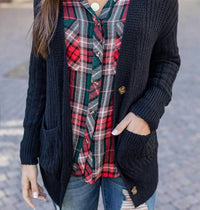 Grace And Lace - Slouchy Knit Cardigan