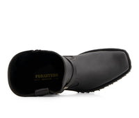 Forastero - Men's Leather Biker Boots With Zipper Closure