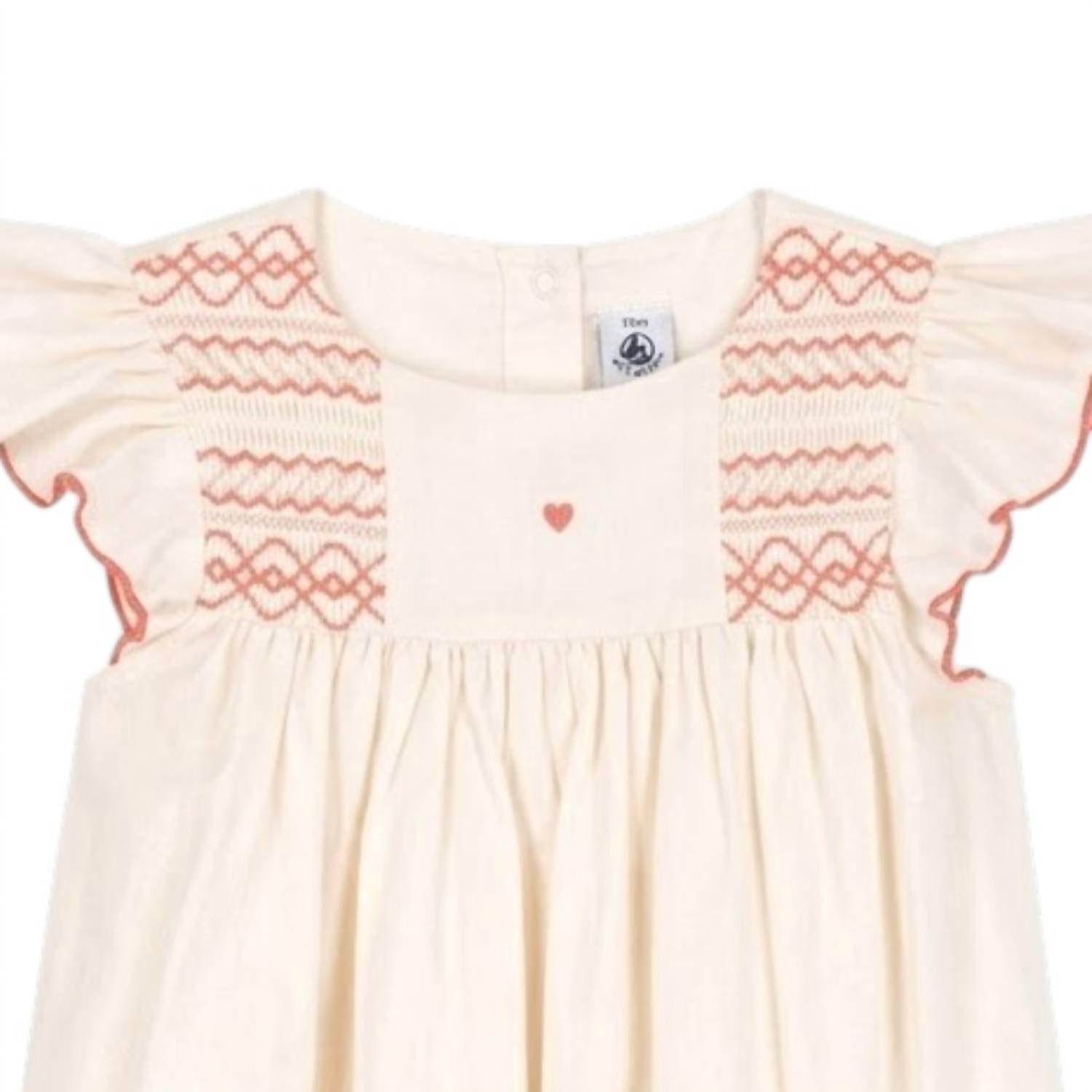 Petit Bateau - Girls Dress With Smocking Detail