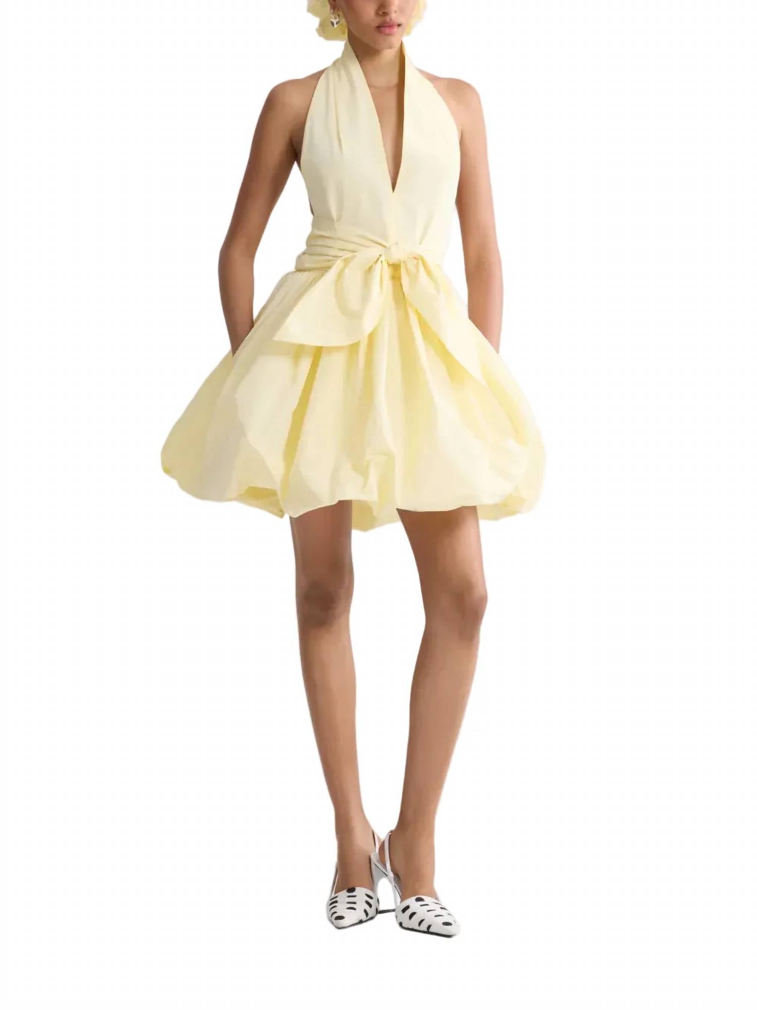 Patou - Bloomer halter knot dress