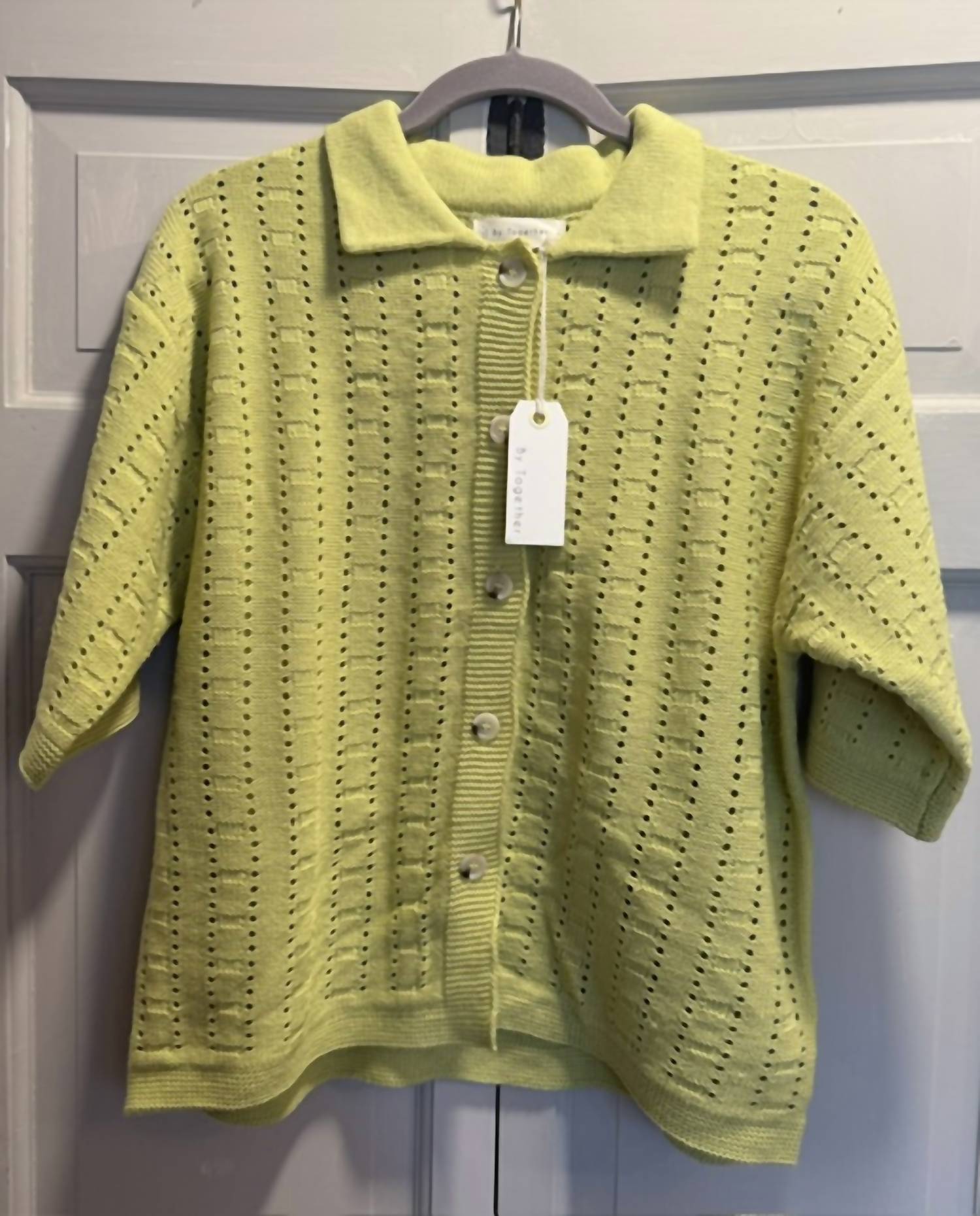 By Together - Women's Short sleeve Knit sweater