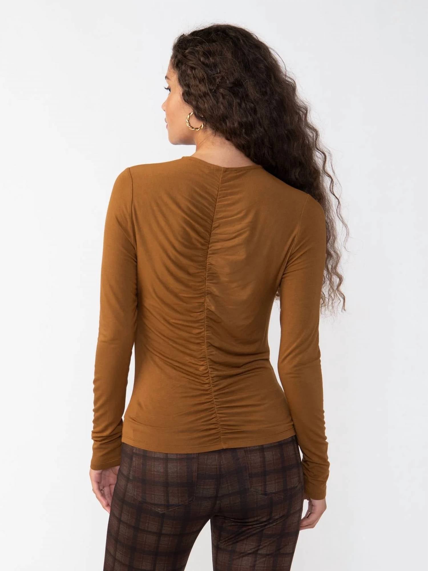 Sanctuary - Long Sleeve Ruched Top