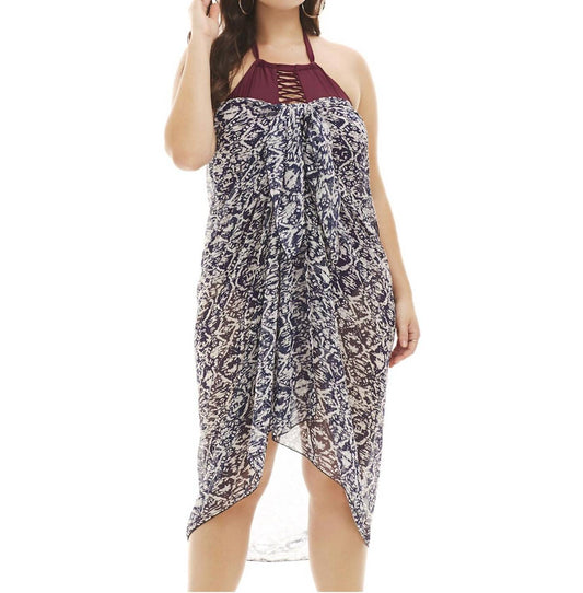 Always For Me - Tribal Batik Plus Size Pareo Sarong Cover Up