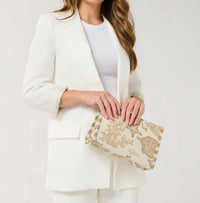 Shiraleah - Women's Coastal Jacquard Wristlet Pouch