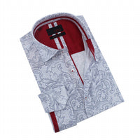 Eight X - Damask Print Button Down Shirt