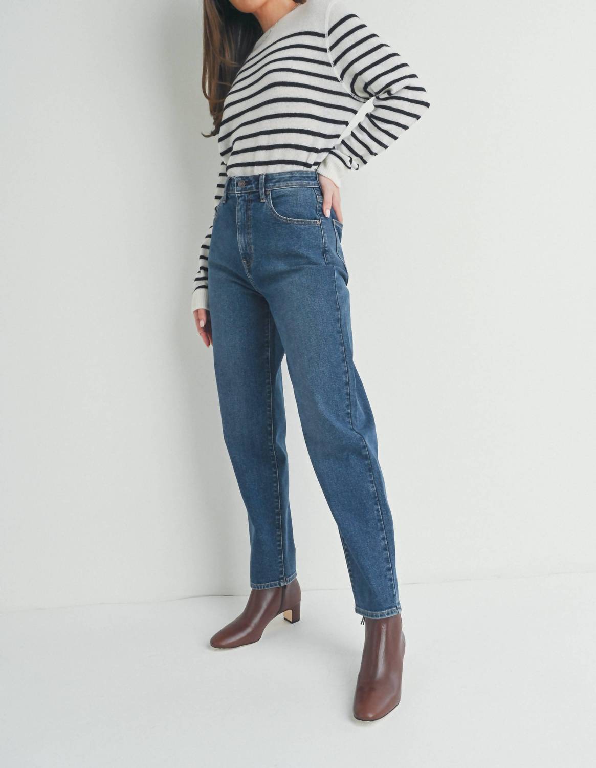 Just Black Denim - Tapered Barrel Jeans