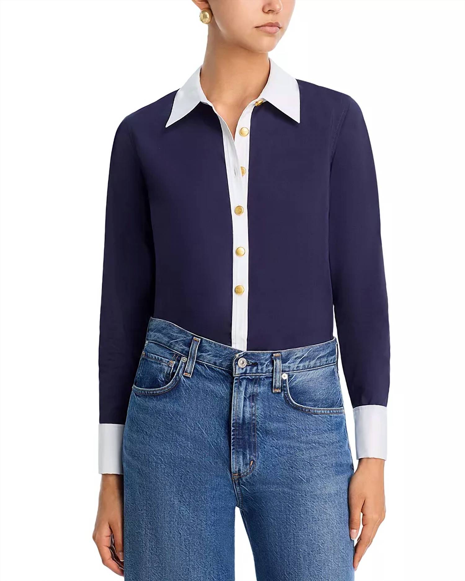 L'Agence - Leslie French Cuff Bodysuit
