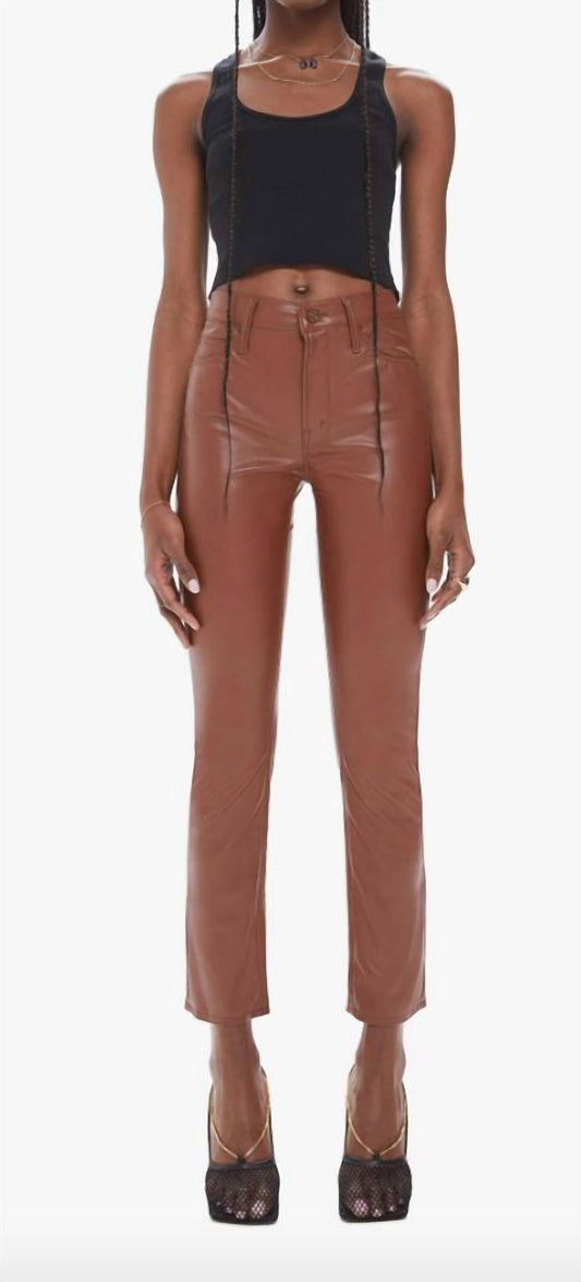 Mother - The Mid Rise Dazzler Ankle Vegan Leather Pants