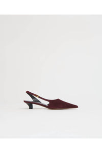 Mansur Gavriel Women's Anna Slingback Heels in plum - women's heels