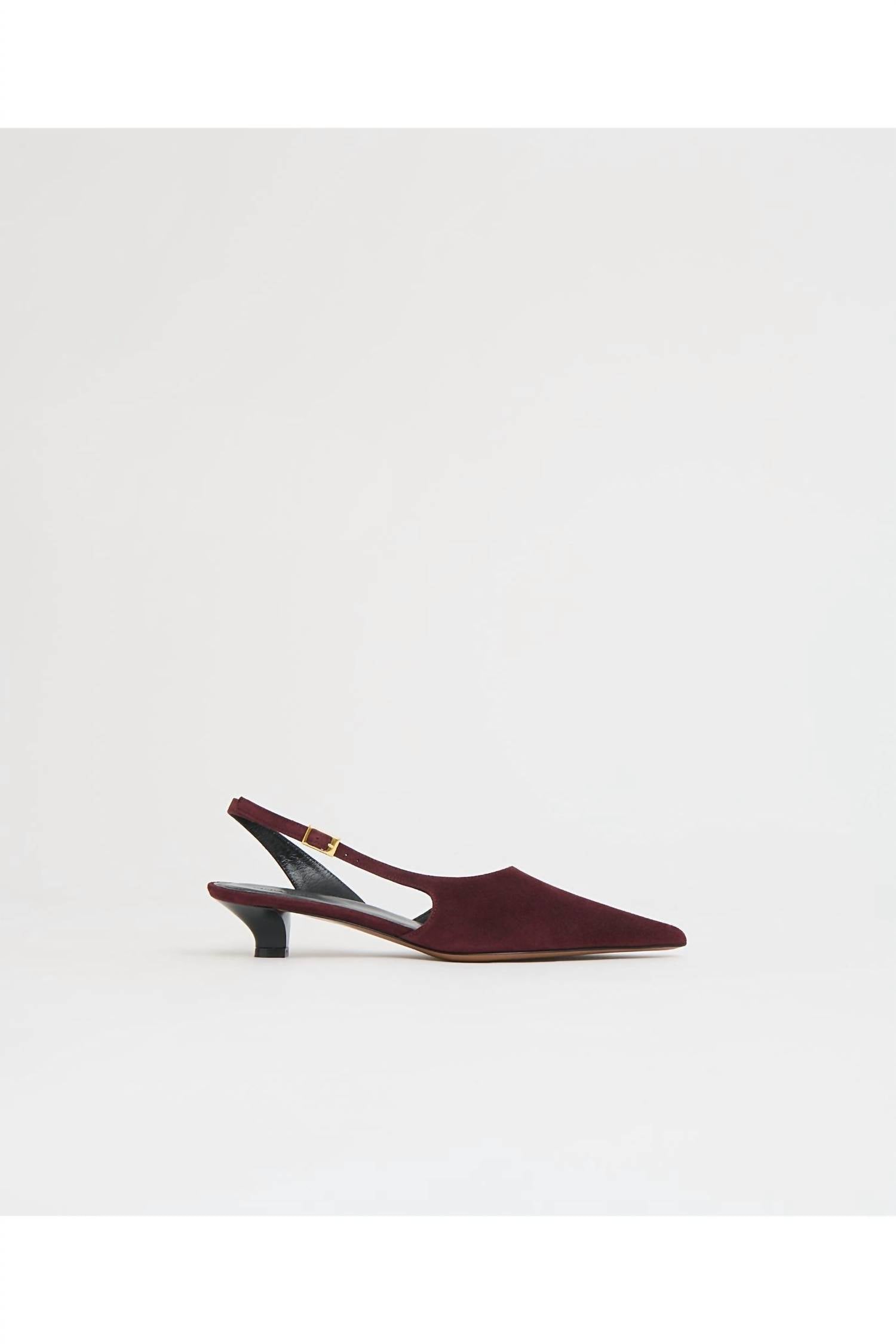 Mansur Gavriel Women's Anna Slingback Heels in plum - women's heels