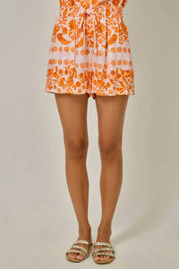 Mystree - Botanical Tribal Print Shorts