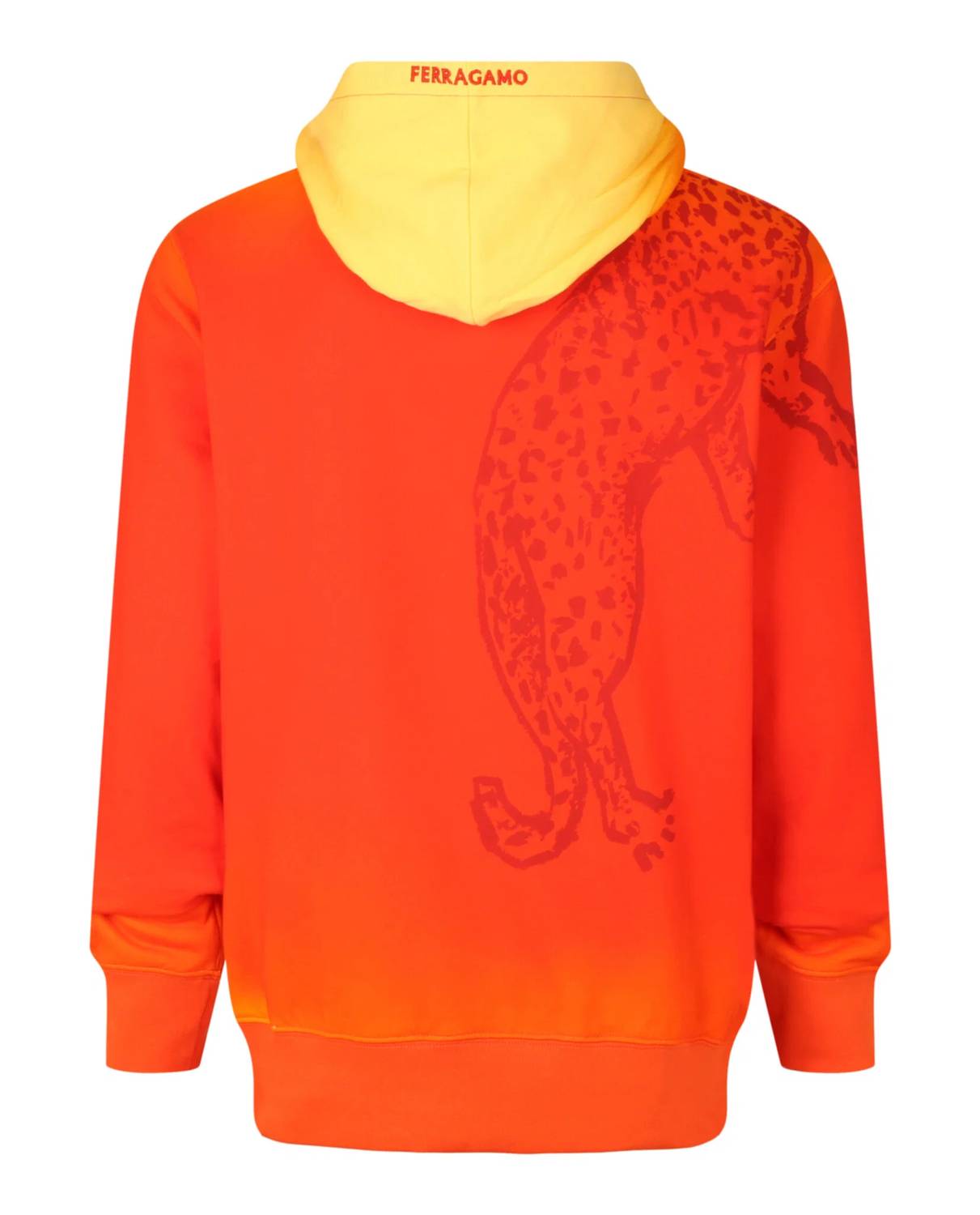 Salvatore Ferragamo - Men's Sunset-print Cotton Hoodie