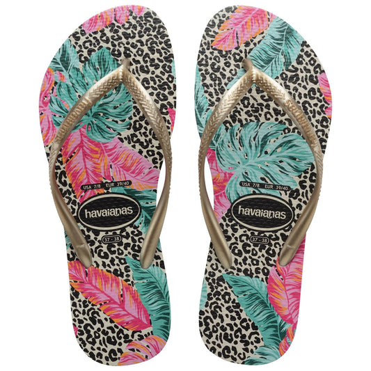 Havaianas - Animal Palm Leaf Slim Flip Flops