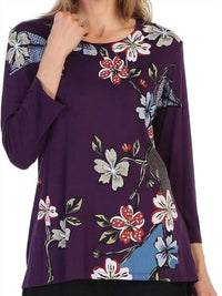 Jess & Jane - Tree Story Modal Floral Print Top