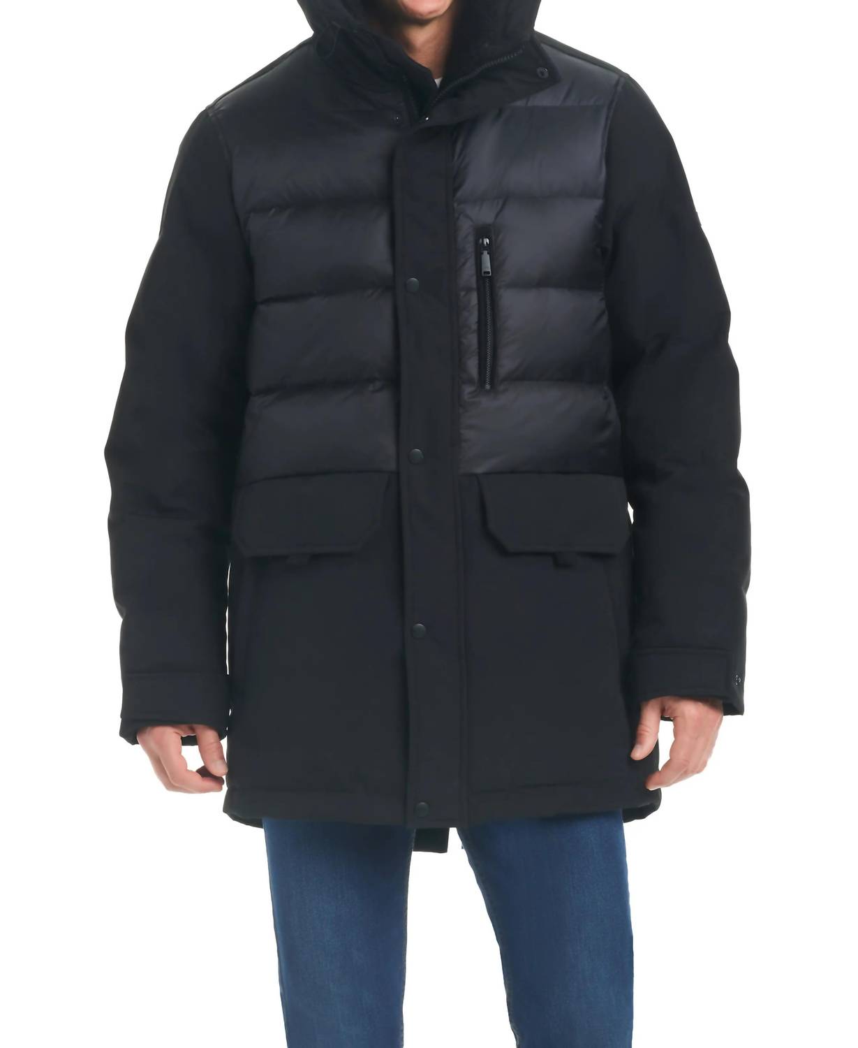 Vince Camuto - Water Resistant Down & Feather Fill Puffer Parka Jacket