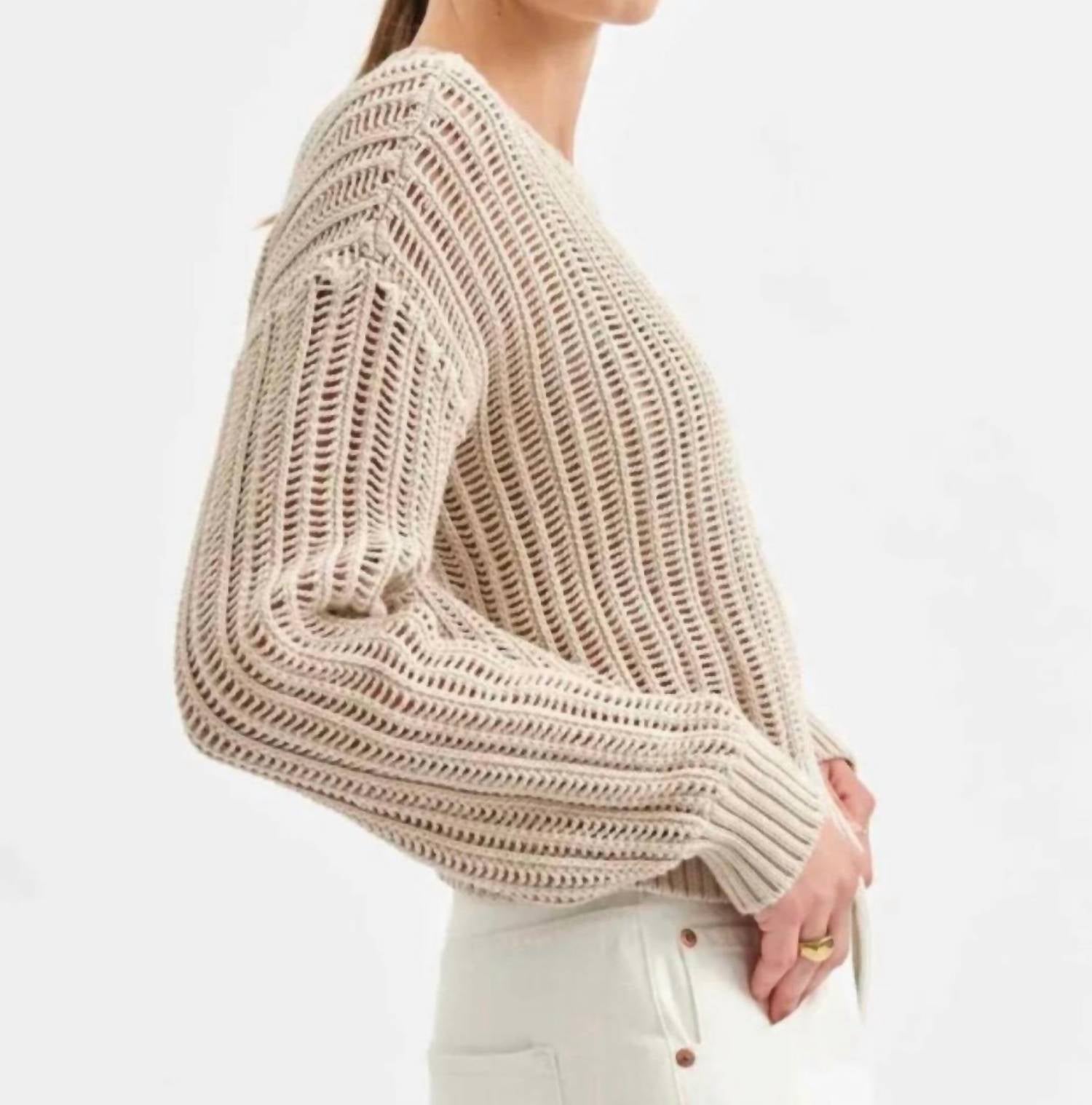 Daze - Seaside Open-knit Sweater