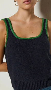 Nation Ltd - Peggy Sue Two Tone Sweater Tank