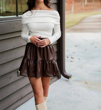 Thml - Out Beauty Faux Leather Skirt