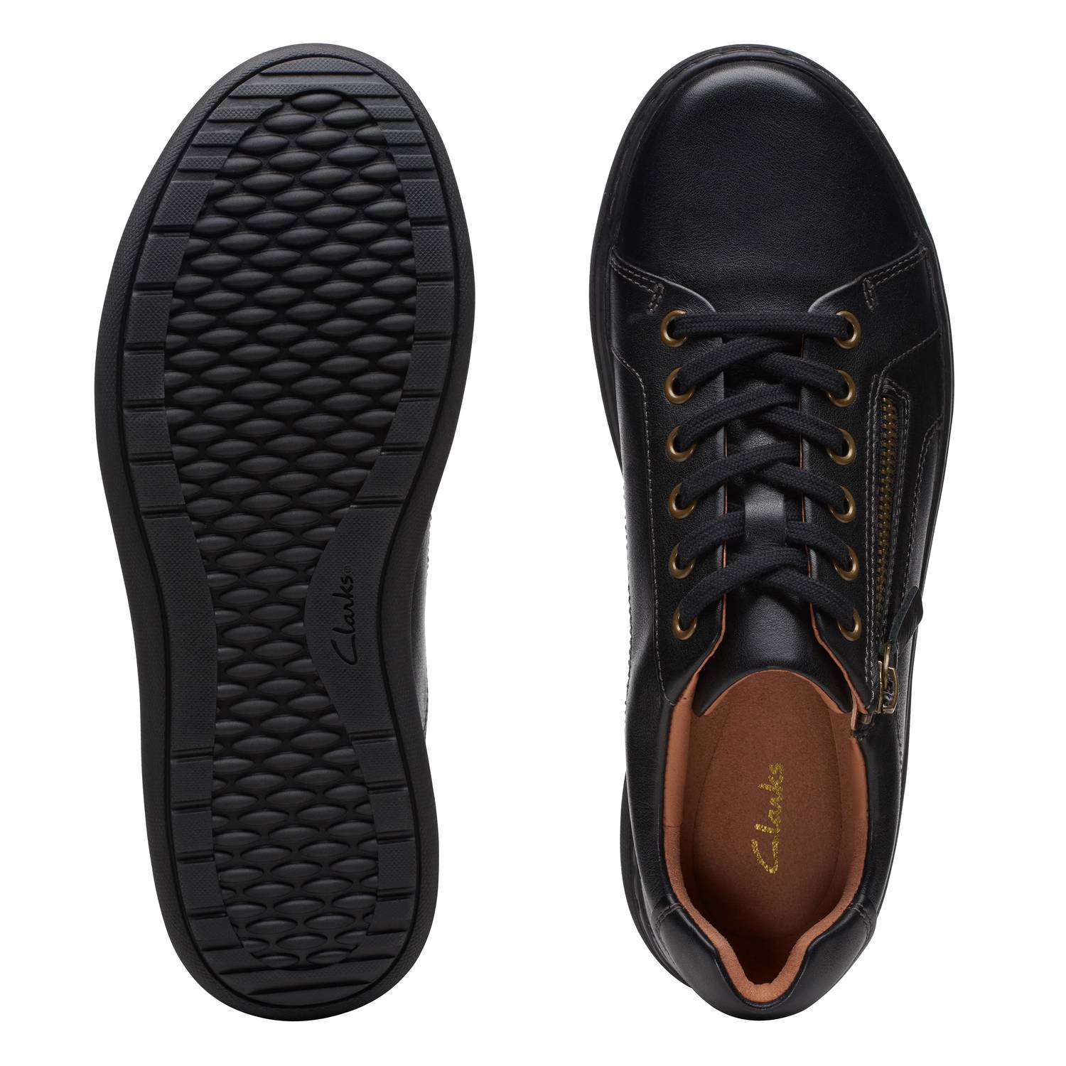 Clarks - Women's Nalle Lace Leather Trainer Shoes