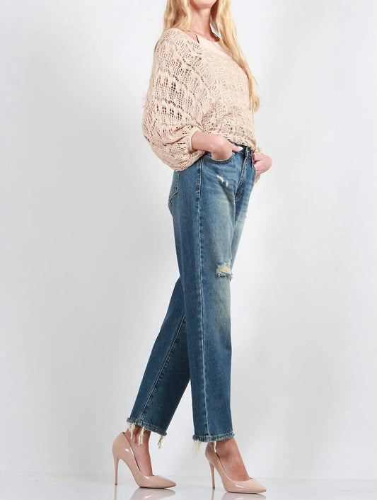 Special A - High Rise Distressed Dad Jeans